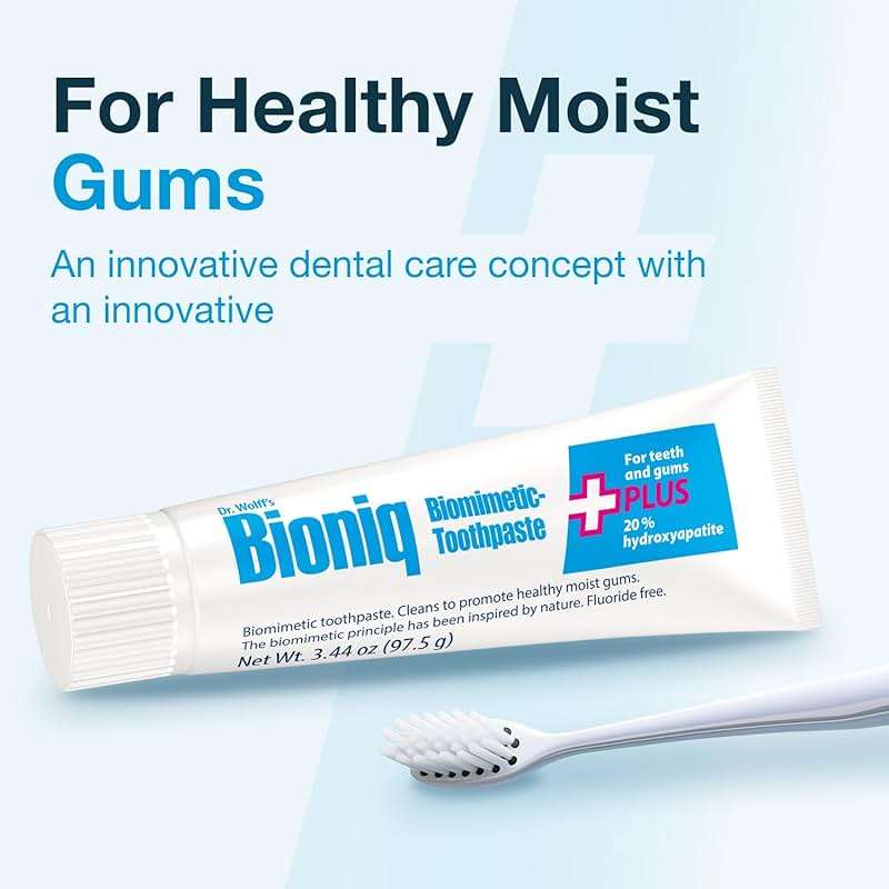 Bioniq Plus+ Gum Formula - 20% Hydroxyapatite Toothpaste, bioHAP and Fluoride Free Toothpaste for Daily Use, Clinically Tested - Our Expert for Enamel and Gum Care - 3 x 3.44 Oz - Image 4