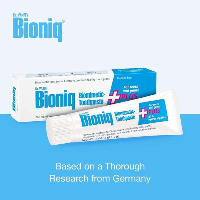 Bioniq Plus+ Gum Formula - 20% Hydroxyapatite Toothpaste, bioHAP and Fluoride Free Toothpaste for Daily Use, Clinically Tested - Our Expert for Enamel and Gum Care - 3 x 3.44 Oz - Image 6