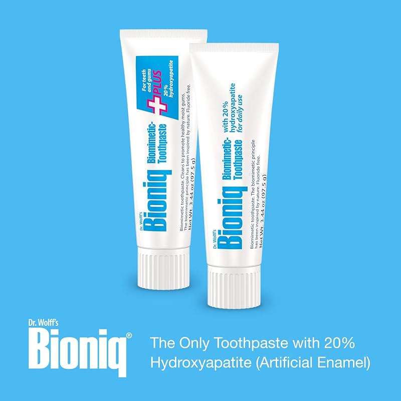 Bioniq Plus+ Gum Formula - 20% Hydroxyapatite Toothpaste, bioHAP and Fluoride Free Toothpaste for Daily Use, Clinically Tested - Our Expert for Enamel and Gum Care - 3 x 3.44 Oz - Image 7
