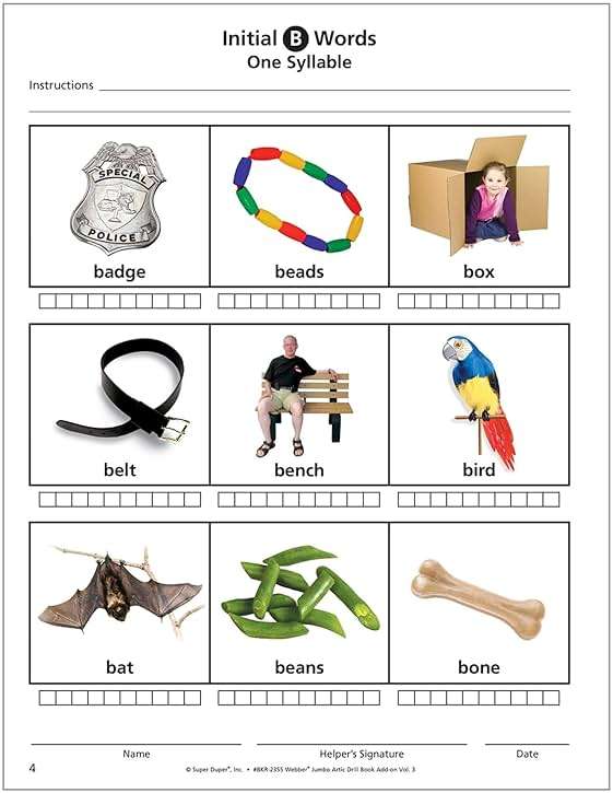 Super Duper Publications | Webber® Jumbo Artic Drill Book Add-On Volume 3 | Speech Therapy - Articulation | Educational Learning Materials for Children - Image 6