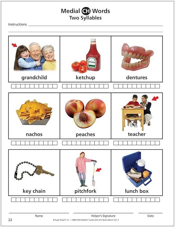 Super Duper Publications | Webber® Jumbo Artic Drill Book Add-On Volume 3 | Speech Therapy - Articulation | Educational Learning Materials for Children - Image 7