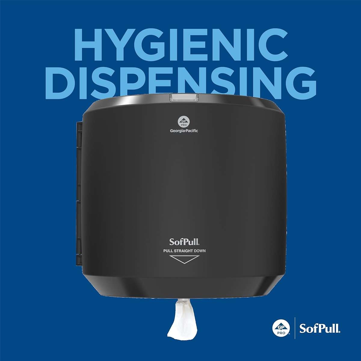 SofPull Centerpull Large by Georgia-Pacific PRO Paper Towel Dispenser, 10.13” W x 11.33” D x 10.58” H, 1 Dispenser, 58201B - Image 6