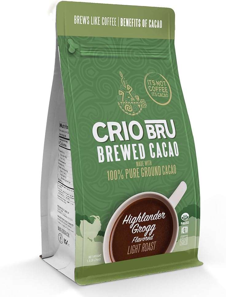 Crio Bru Highlander Grogg Roast Brewed Cacao Drink, 1.5lb - Image 1