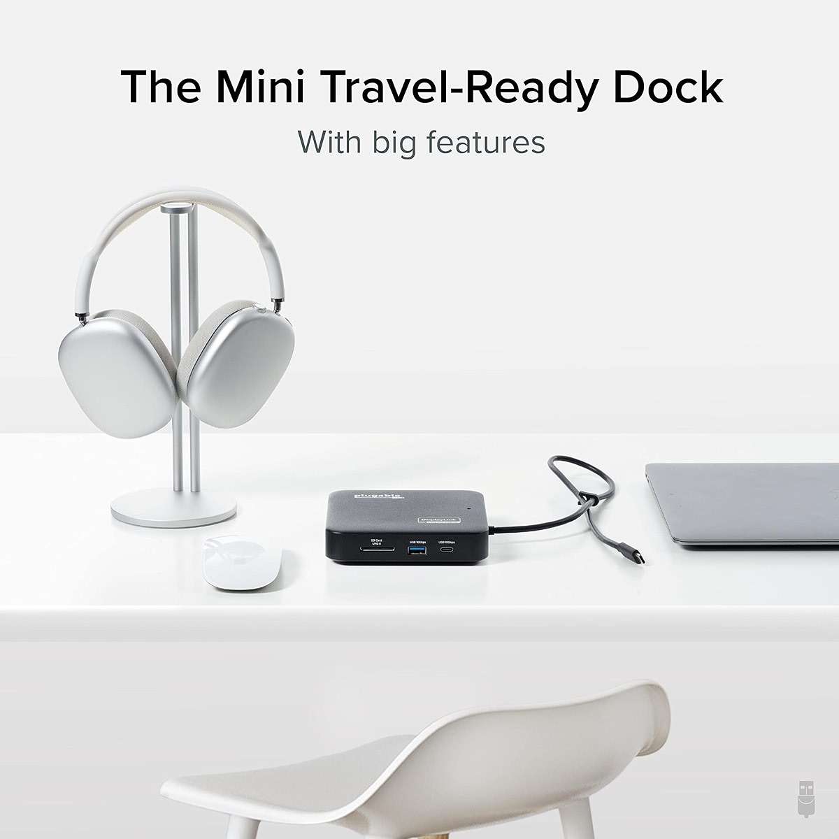 Plugable 7-in-1 USB-C DisplayLink Dock – Dual 4K 60Hz HDMI, USB-C & USB-A (10Gbps), SD Card, Gigabit Ethernet, 100W PD Charging – Compatible with macOS & Windows, MacBook Dual Monitor Support - Image 6