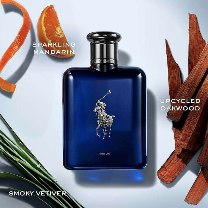 RALPH LAUREN FRAGRANCES - Polo Blue - Parfum - Men's Cologne - Aquatic & Fresh - With Citrus, Oakwood, and Vetiver - Intense Fragrance - Image 2