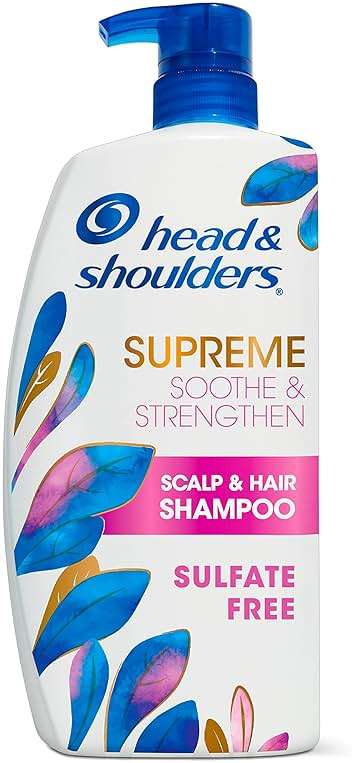 Head & Shoulders Supreme Anti-Dandruff Shampoo with Argan Oil and Rose Essence, 1% Pyrithione Zinc, Sulfate-Free, Deep Moisturization and Itch Control, 28.2 fl oz - Image 1