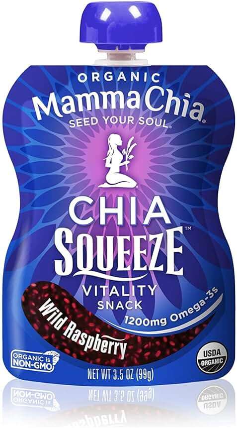 Mamma Chia Squeeze 5 variety (10 pack) Wild Raspberry,Green Magic,Blackberry bliss,Strawberry ,Mango coconut - Image 3