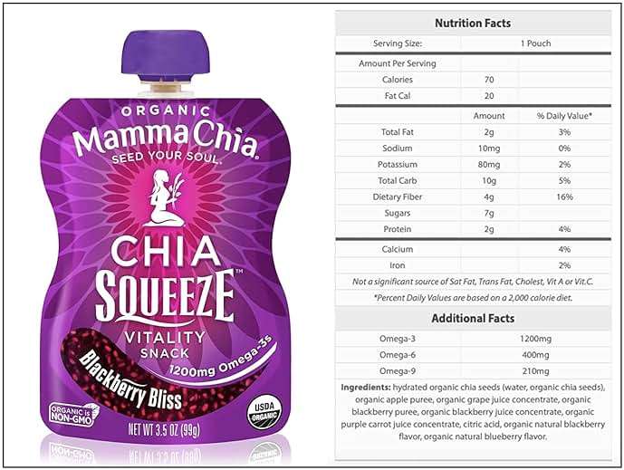 Mamma Chia Squeeze 5 variety (10 pack) Wild Raspberry,Green Magic,Blackberry bliss,Strawberry ,Mango coconut - Image 9