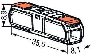 221-2401 | WAGO Lever-Nuts® Inline Splicing Connector | for Solid and Stranded Conductors | 2-Conductor with Operating levers | 20-12 A.W.G. | Transparent housing | White Cover | [Box of 60 Pieces] - Image 4
