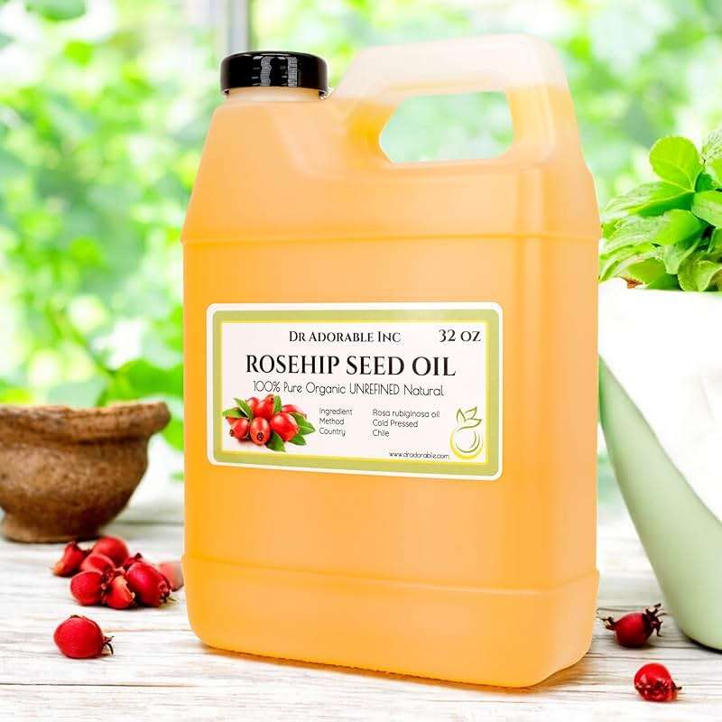 Dr Adorable - 32 oz - Rosehip Oil Unrefined - 100% Pure Natural Organic Cold Pressed - Image 2