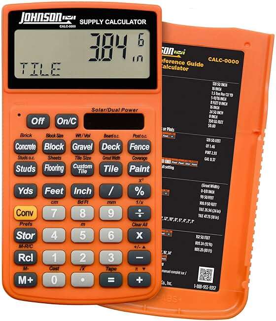 Johnson Level & Tools CALC-0000 Supply Calculator - Image 1