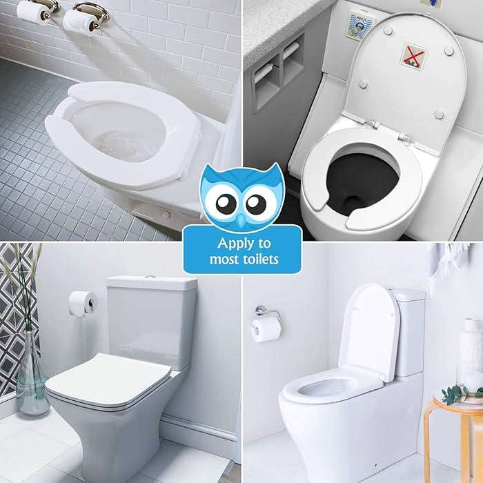 Travel Potty Seat for Toddler & Kid, Maliton Portable Potty Seat with Storage Bag, Foldable Potty for Toddler Travel, Non-Slip Potty Training Toilet Seat Cover with Splash Guard (Grey) - Image 8
