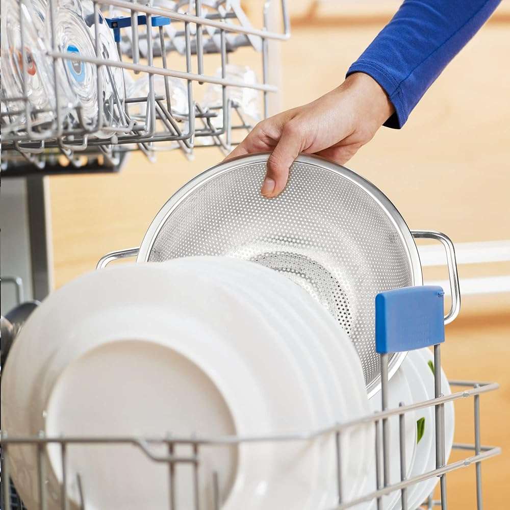 Gulex Colander Stainless Steel 3-Quart, Strainer Kitchen, Dishwasher Safe - Image 7