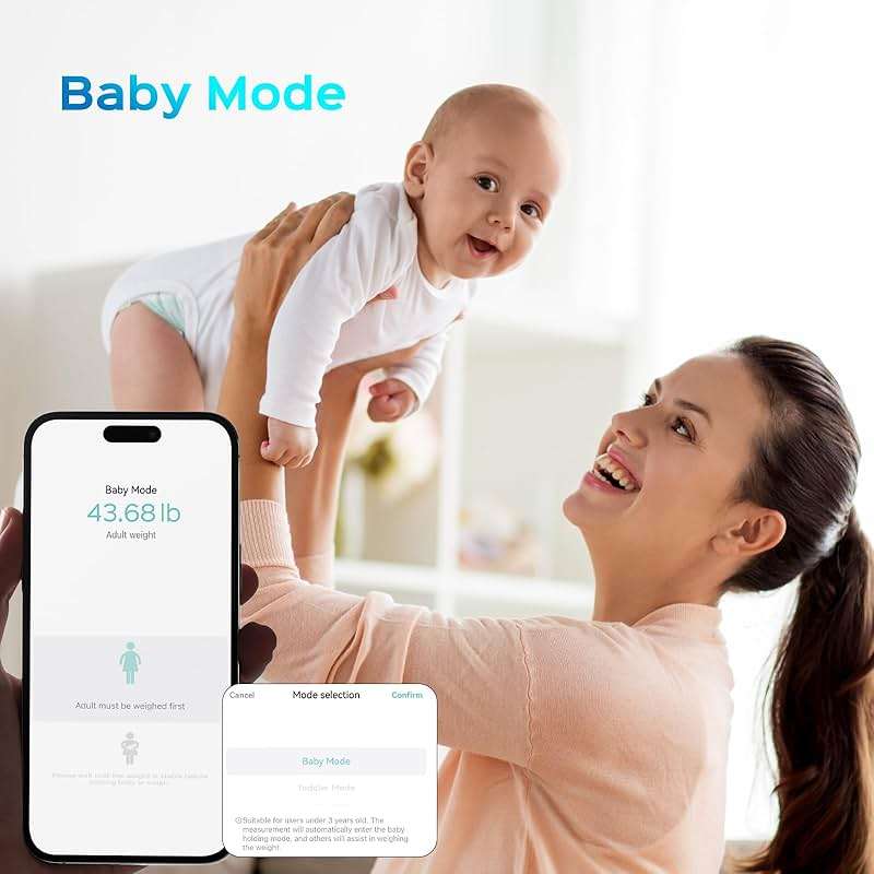 Lepulse Smart Body Fat Scale with Heart Rate, 4.68" Large Display BMI Scale, 20 Body Composition Metrics: Muscle Mass, Body Fat Percentage, Bluetooth Digital Bathroom Scale with App for Home Fitness - Image 9