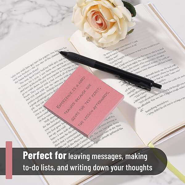 Mr. Pen- Sticky Notes, 3"x3", 12 Pads, 600 Sheets, Vintage Colors | Sticky Notes Bulk, Self-Stick Note Pads, Perfect for Office, School, Home, Study & Organization - Image 5