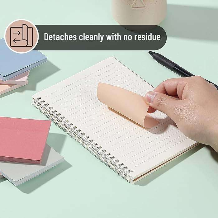 Mr. Pen- Sticky Notes, 3"x3", 12 Pads, 600 Sheets, Vintage Colors | Sticky Notes Bulk, Self-Stick Note Pads, Perfect for Office, School, Home, Study & Organization - Image 7