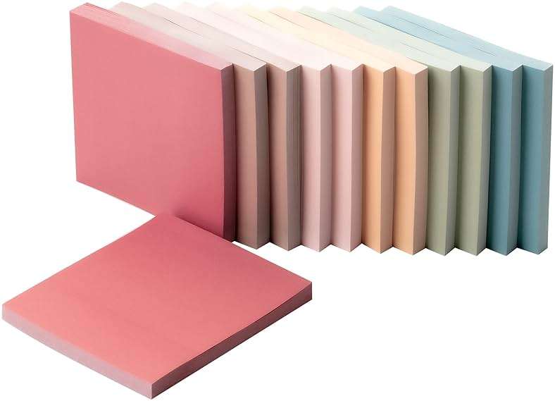Mr. Pen- Sticky Notes, 3"x3", 12 Pads, 600 Sheets, Vintage Colors | Sticky Notes Bulk, Self-Stick Note Pads, Perfect for Office, School, Home, Study & Organization - Image 9