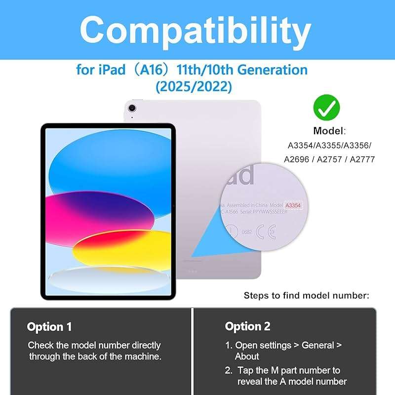Case for iPad (A16) 11th/10th Generation Case: Protective Cover for iPad 11th Gen 11 Inch 2025 &10th Gen 10.9" 2022 with Screen Protector- Stand- Shoulder Strap- Handle- Pencil Holder-Black - Image 2