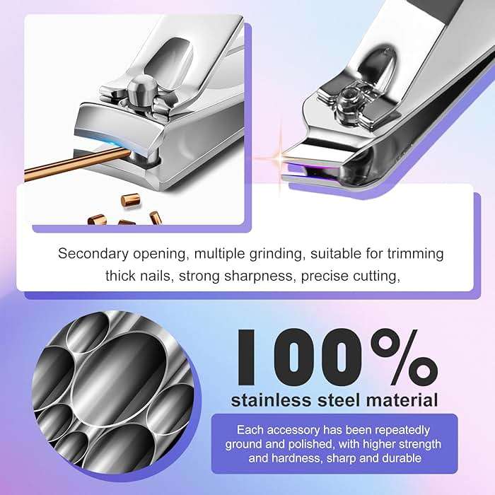 Manicure Pedicure Kit Professional 30pcs Complete Nail Care kit，fingernail and toenail Clippers and Manicure kit for Men with Travel Deluxe Beauty Tools Convenience Set (Black) - Image 3