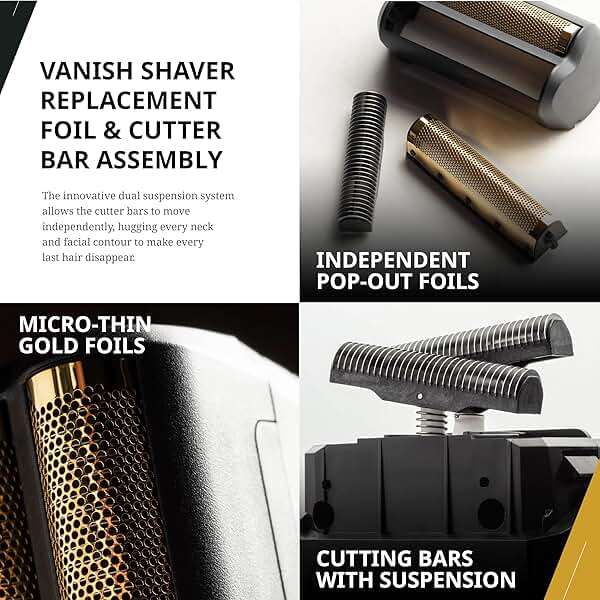 Wahl Professional 5 Star Vanish Shaver, Cordless, Lithium-Ion Battery, Pop-Out Foil Bars, Ergonomic Design, 100+ Minute Runtime - Image 4