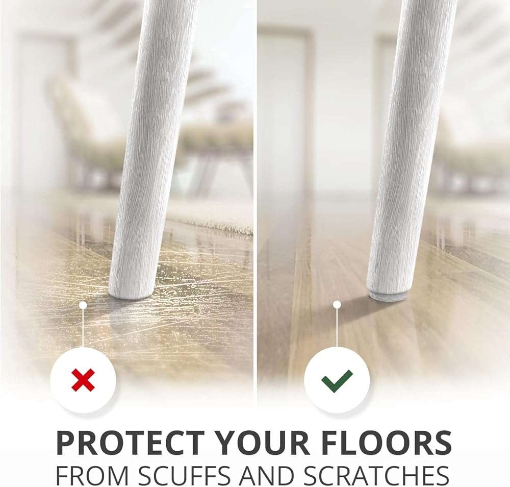 Felt Furniture Pads X-PROTECTOR 133 PCS - Premium Furniture Pads for Hardwood Floors - White Felt Pads for Furniture Feet - The Best Chair Leg Floor Protectors - Protect Your Hard Floors! - Image 3