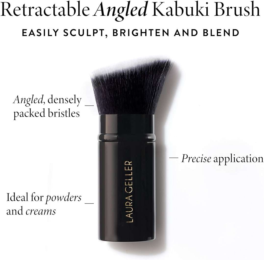LAURA GELLER NEW YORK Baked Starter Kit: Baked Balance-n-Brighten Powder Foundation, Medium and Best of the Best Palette Blush Bronzer Highlighter Eyeshadow and Retractable Kabuki Brush - Image 7