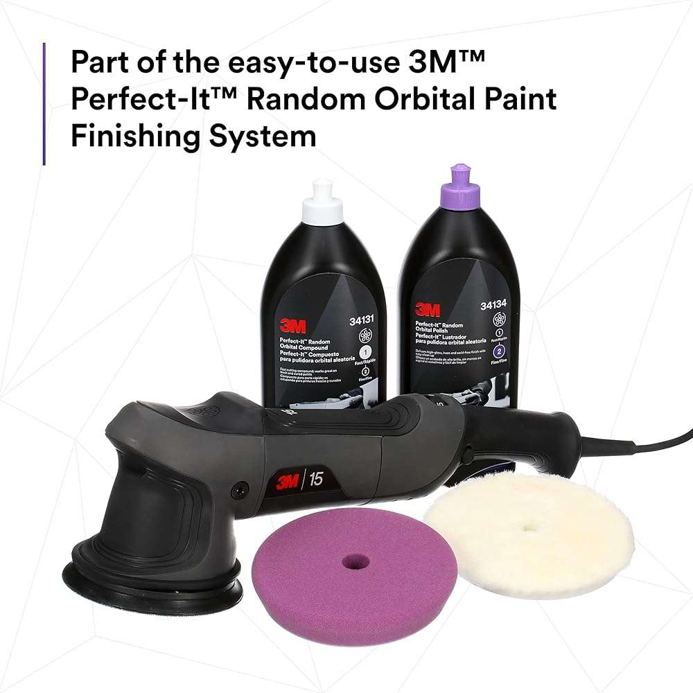 3M Perfect-It Random Orbital Compound, 34131, 1 quart, Fast Cutting Compound for Automotive Buffing & Polishing - Image 7