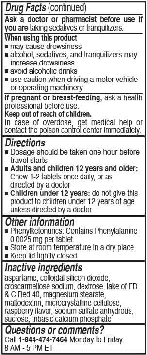 Rising Health Motion Relief and Nausea - Meclizine HCL 25mg - Antiemetic, Motion Relief Chewable Tablets (100) - Image 6