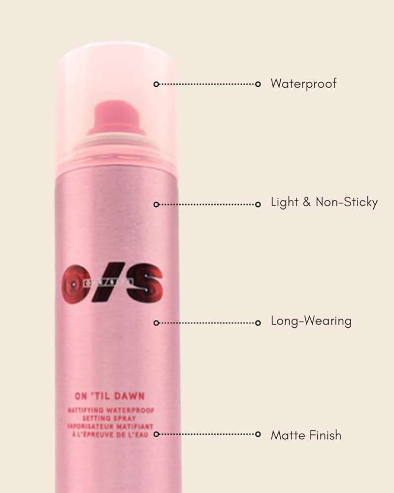 One Size On 'Til Dawn Setting Spray Duo Mattifying Waterproof Setting Spray Duo Holiday Gift Set, Clear - Image 3