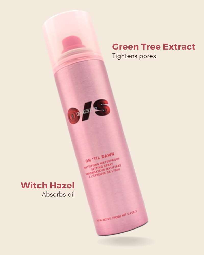 One Size On 'Til Dawn Setting Spray Duo Mattifying Waterproof Setting Spray Duo Holiday Gift Set, Clear - Image 4