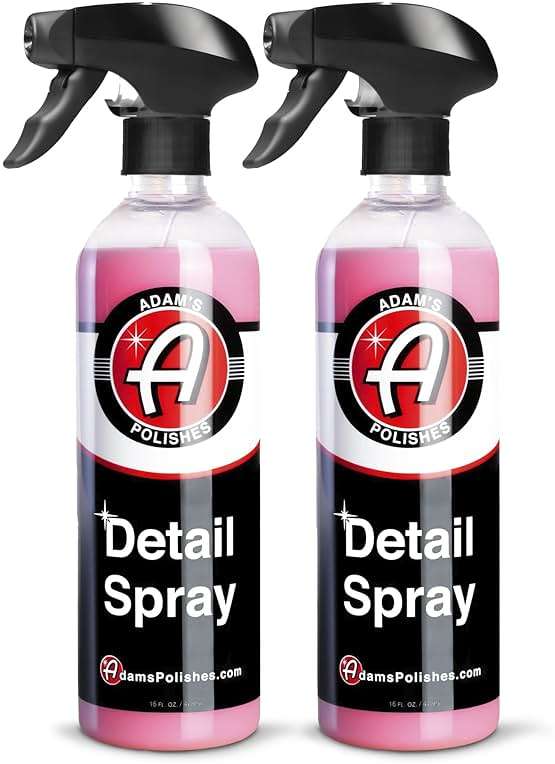 Adam's Detail Spray (2-Pack) - Quick Waterless Detailer Spray for Car Detailing, Washing, Polishing & Vehicle Claying - Image 1