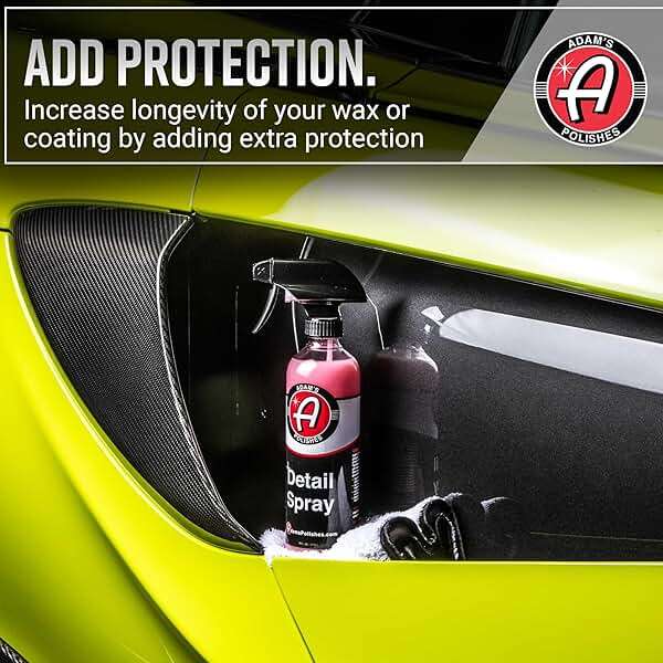 Adam's Detail Spray (2-Pack) - Quick Waterless Detailer Spray for Car Detailing, Washing, Polishing & Vehicle Claying - Image 5