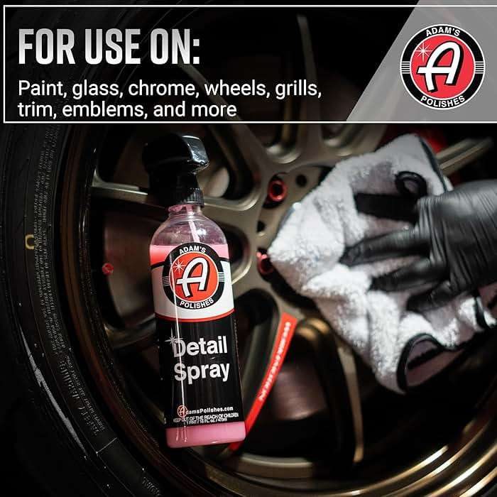Adam's Detail Spray (2-Pack) - Quick Waterless Detailer Spray for Car Detailing, Washing, Polishing & Vehicle Claying - Image 7