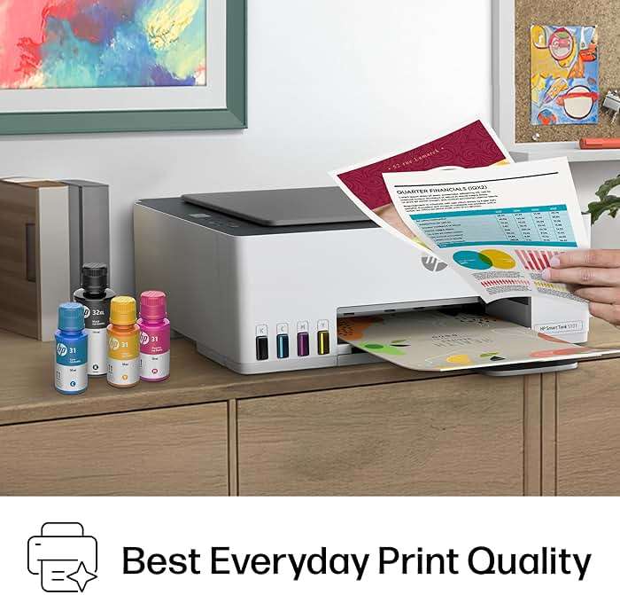 HP Smart Tank 5101 Wireless All-in-One Refillable Printer, Scanner, Copier with 2 Years of Ink Included, Wireless (2.4ghz only) Printer-for-Home use (1F3Y0A) - Image 12
