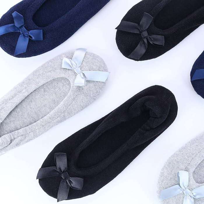 CTM Women's Terry Ballerina Slipper House Shoe - Image 5