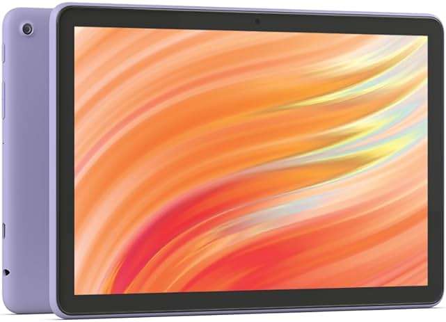 Like-New Amazon Fire HD 10 tablet (newest model) built for relaxation, 10.1" vibrant Full HD screen, octa-core processor, 3 GB RAM, 32 GB, Lilac - Image 1