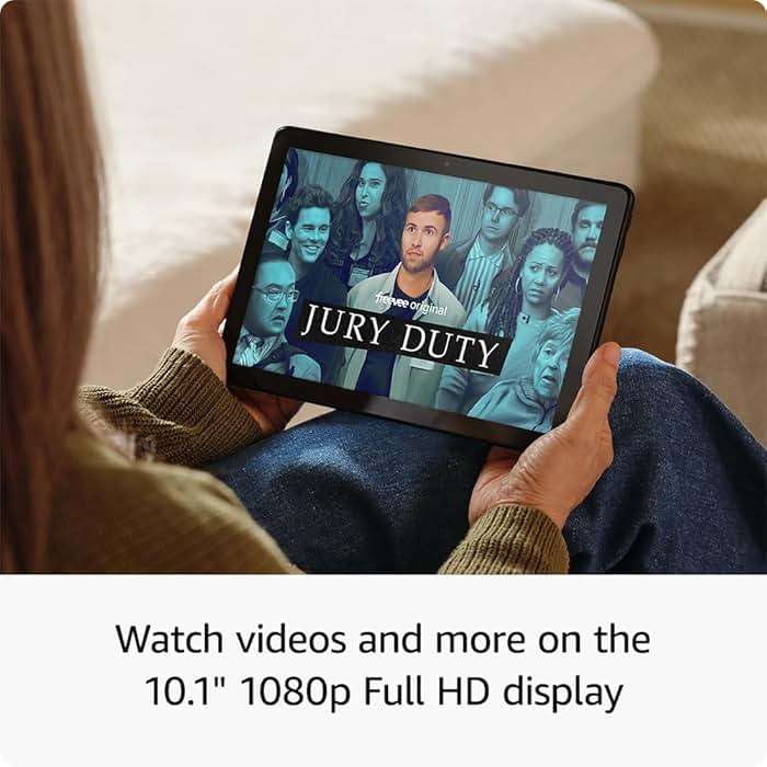 Like-New Amazon Fire HD 10 tablet (newest model) built for relaxation, 10.1" vibrant Full HD screen, octa-core processor, 3 GB RAM, 32 GB, Lilac - Image 3