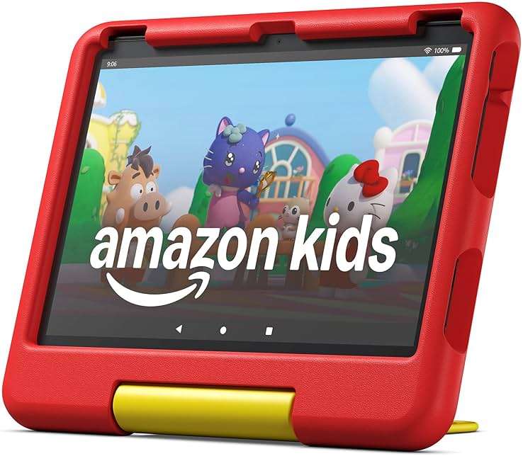 Amazon Fire HD 10 Kids tablet (newest model) ages 3-7 | Bright 10.1" HD screen with included ad-free and exclusive content, robust parental controls, 13-hr battery, 32 GB, Disney Mickey Mouse - Image 1
