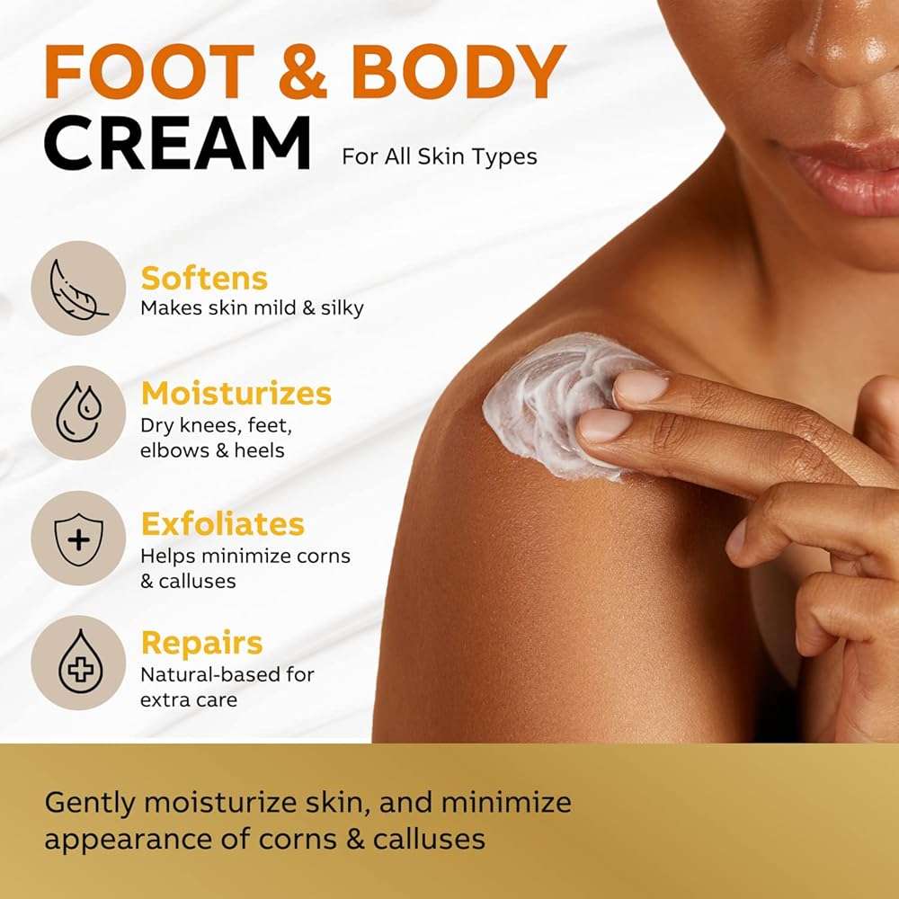 Adellina Urea Cream 40 Percent for Feet Maximum Strength, Urea Foot Cream for Dry Cracked Heels Feet Knees Elbows, 40% Urea Foot Repair Lotion 5.3 OZ - Image 4