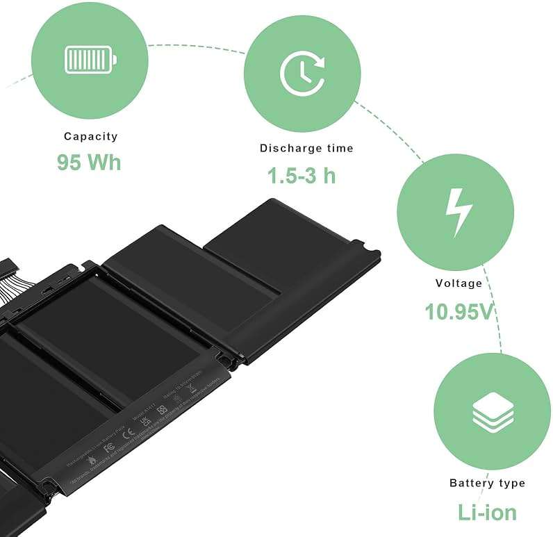 Fancy Buying A1417 Laptop Battery Replacement for MacBook Pro 15 inch Retina A1398 [ Mid 2012 Early 2013], fits MD831LL/A MC975LL/A MC976LL/A ME665LL/A ME664LL/A - Image 4