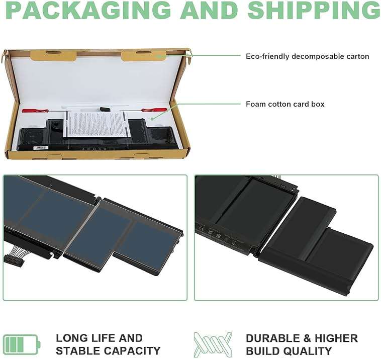 Fancy Buying A1417 Laptop Battery Replacement for MacBook Pro 15 inch Retina A1398 [ Mid 2012 Early 2013], fits MD831LL/A MC975LL/A MC976LL/A ME665LL/A ME664LL/A - Image 8