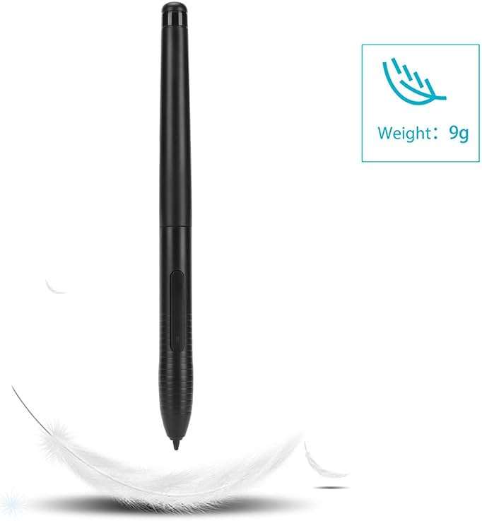 PW201 Stylus Pen for HST640 H610PRO V2 HC16 HS64 HS610 GC610 H1161 H320M Drawing Tablet, Ergonomic Pen Replacement for Drawing Board - Image 7