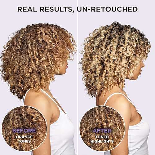 L’Oreal Paris Sulfate Free Brass Toning Purple Conditioner for Blonde, Bleached, Silver, or Brown Highlighted Hair, EverPure, 23 Fl Oz (Packaging May Vary) - Image 8