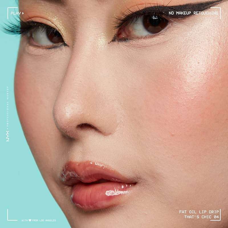 NYX PROFESSIONAL MAKEUP Fat Oil Lip Drip, Moisturizing Lip Oil Gloss, Vegan Tinted Formula, Up to 12 HR Hydration - That's Chic (Deep Berry) - Image 3