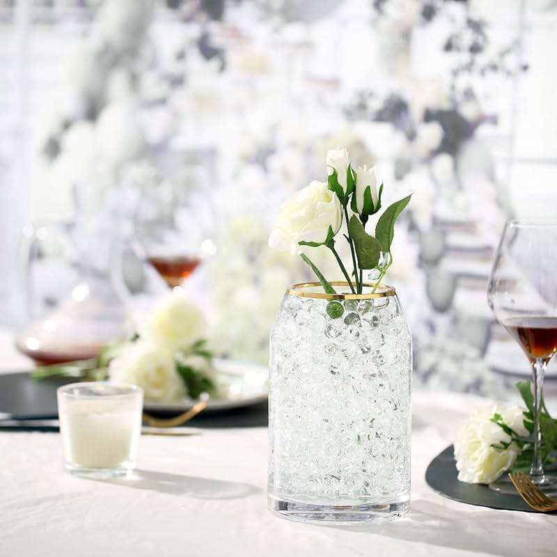 NOTCHIS 70,000 Clear Water Gel Beads for Vases, Transparent Water Gel Beads for Vase Filler, Candles, Wedding Centerpiece Floral Decorations - Image 4