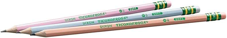 Ticonderoga® Pastel Pencils, 2 Soft, Assorted Colors, Pack Of 10 Pencils - Image 7