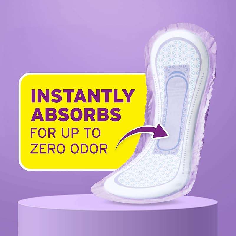 Poise Incontinence & Postpartum Pads for Bladder Leaks, 7 Drop Ultra Absorbency, Long Length, 78 Count, Packaging May Vary - Image 3