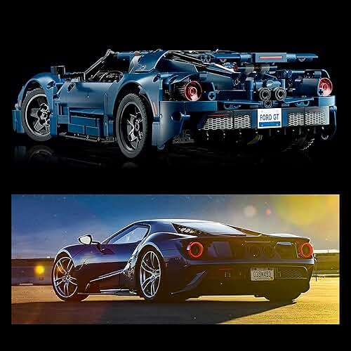 LEGO Technic 2022 Ford GT Building Set for Adults - Collectible Kit W/Authentic Features, Ages 18+ - 1:12 Scale - Gifts for Men & Women - Display as Bedroom or Home Decor - 42154 - Image 4