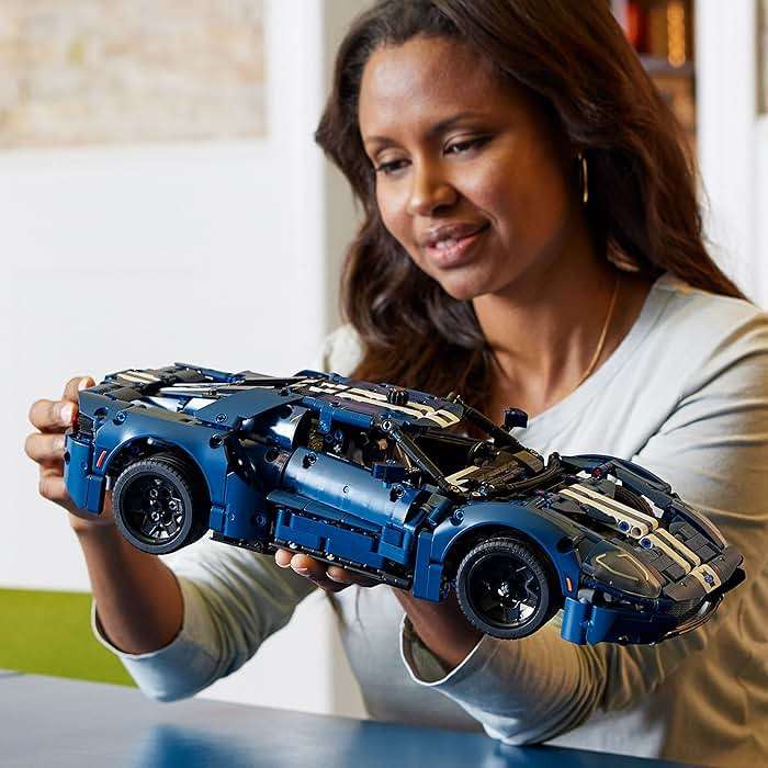 LEGO Technic 2022 Ford GT Building Set for Adults - Collectible Kit W/Authentic Features, Ages 18+ - 1:12 Scale - Gifts for Men & Women - Display as Bedroom or Home Decor - 42154 - Image 7