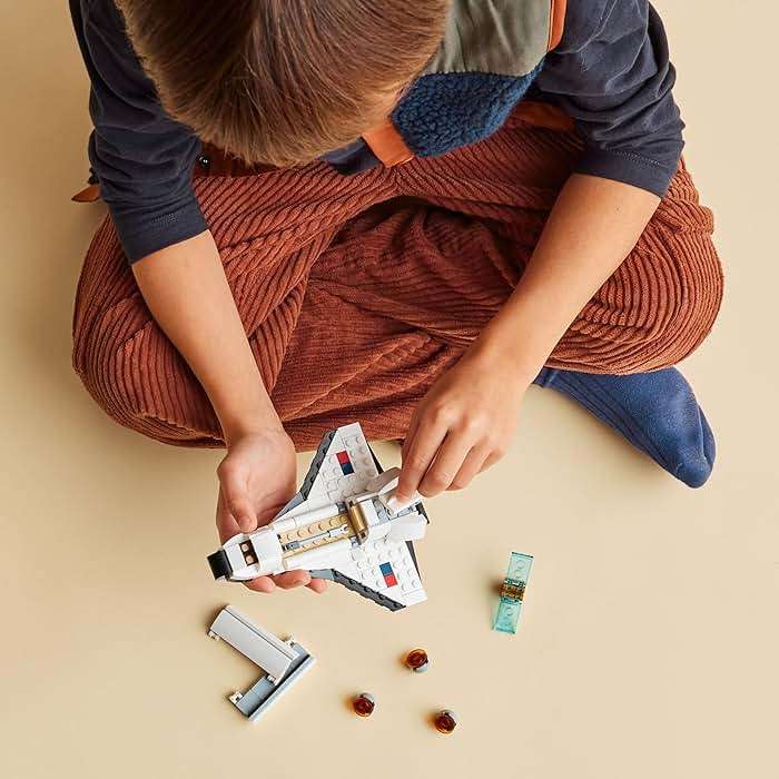 LEGO Creator 3 in 1 Space Shuttle Toys - Space Toys Building Set for Boys & Girls, Ages 6+ - Option to Build 2 Spaceships or Astronaut - Educational Gift for Kids Birthday & Holidays - 31134 - Image 5
